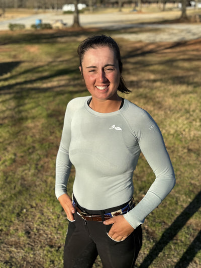 Cowgirl Up with Green Crewneck Tops