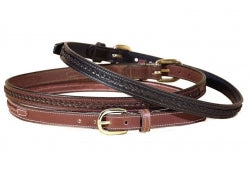 Tory Braided Center Belt -  Havana