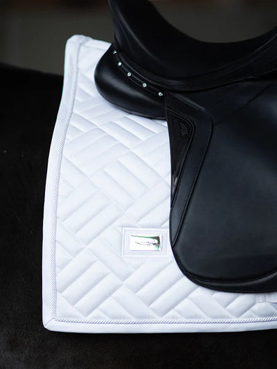 Equestrian Stockholm White Perfection Saddle Pad DR