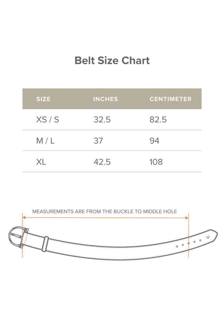 Simple D Equestrian Leather Belt