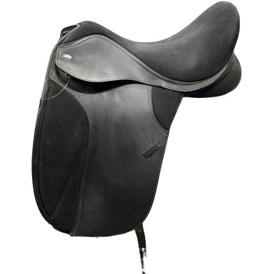 Thorowgood Synthetic Dressage Saddle - black 18 in. - USED -