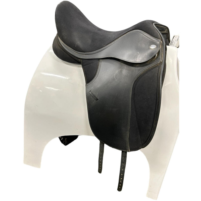 Thorowgood Synthetic Dressage Saddle - black 18 in. - USED -