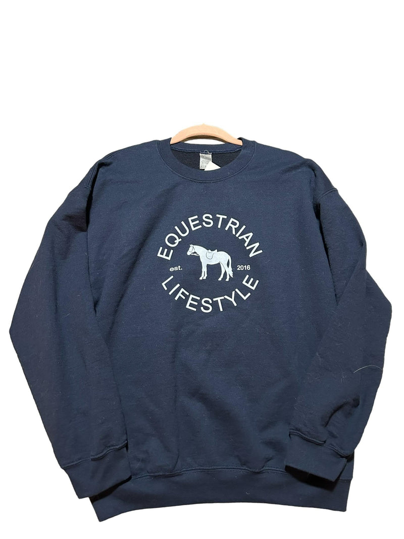 Equestrian Lifestyle Crewneck - Navy - L - USED