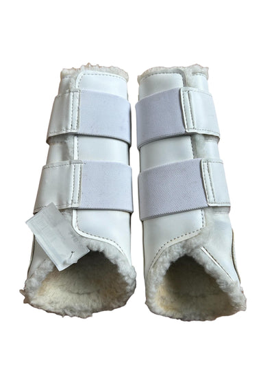 Brushing boots - White -  Medium - USED