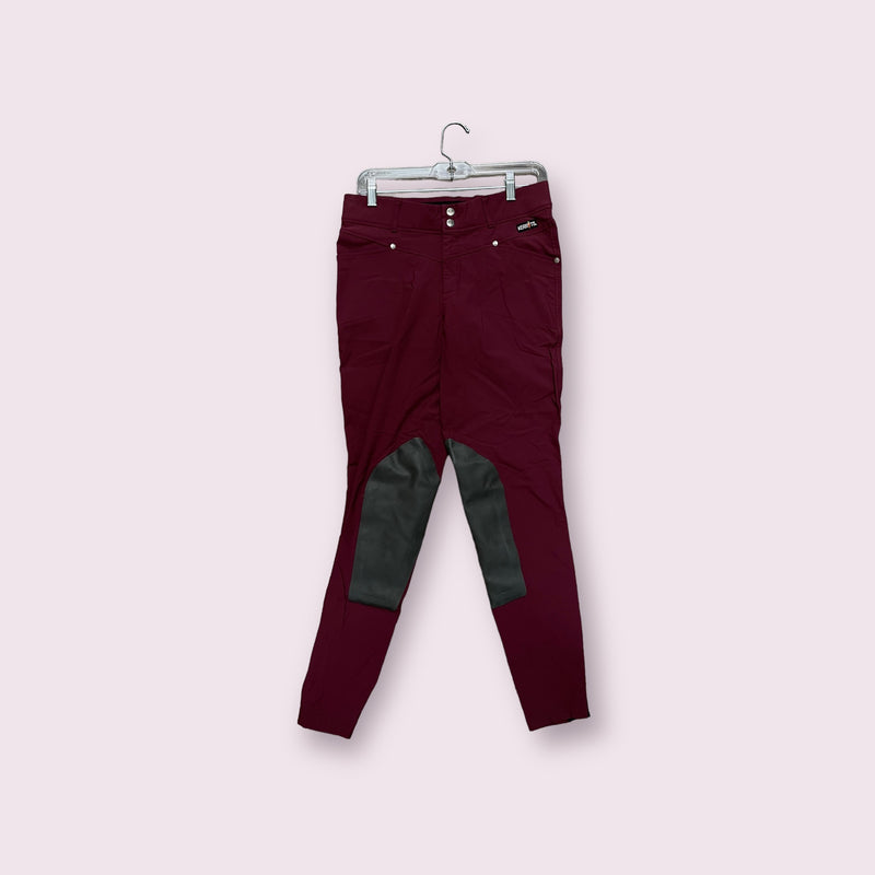 Kerrits KP breech - maroon/grey L - USED