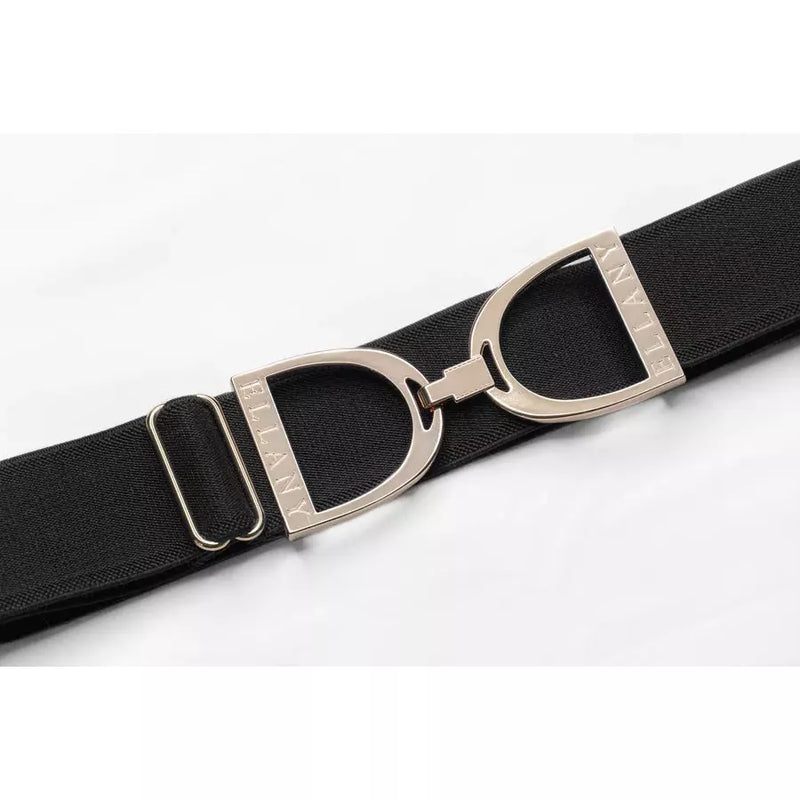 Ellany Belt - Black/Gold Stirrup 1.5"